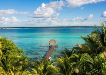 honeymoon shows, bacalar mexico view